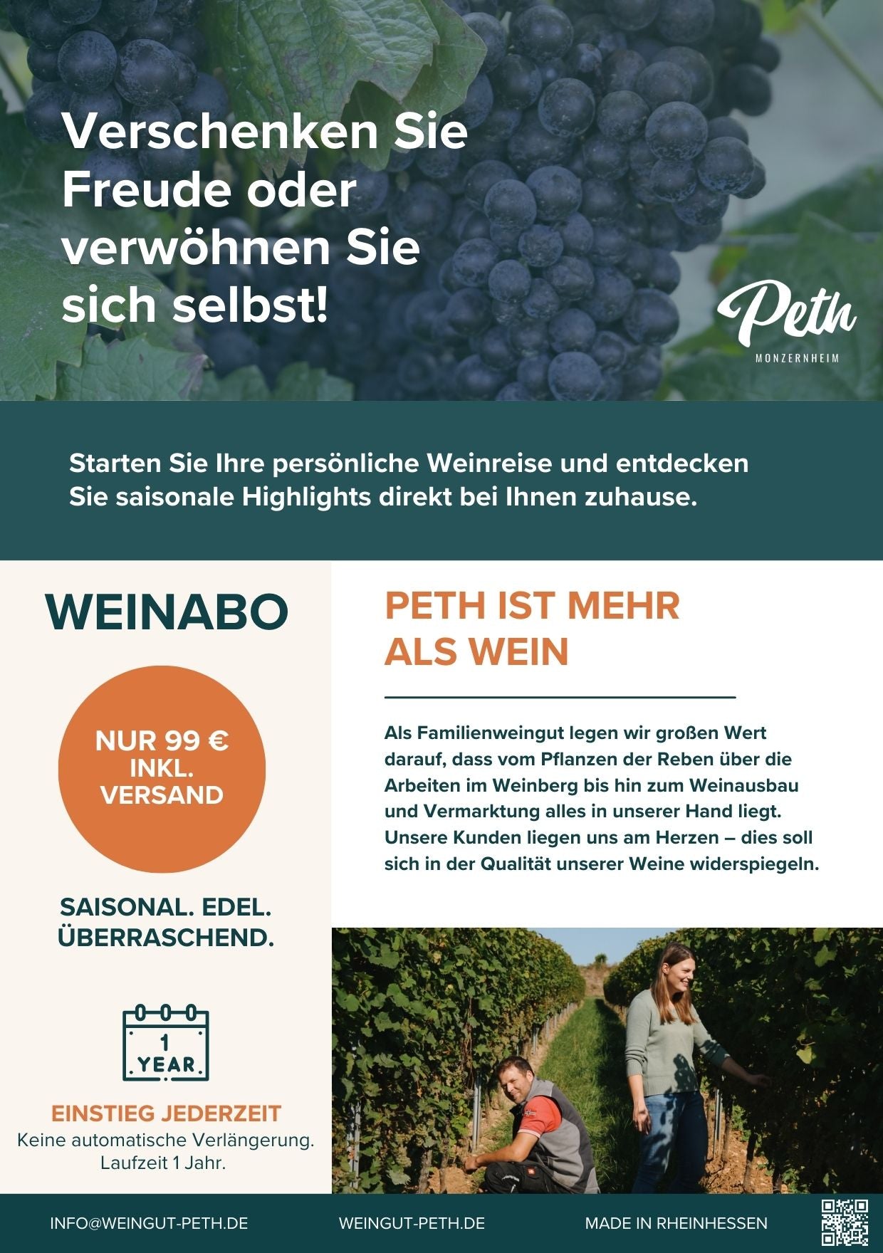 Wein Abo feinherb / lieblich