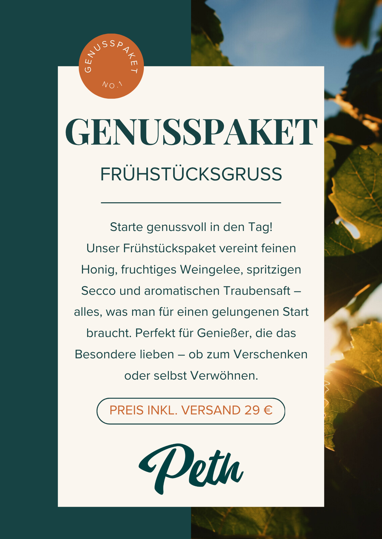 Genusspaket No 1 - Frühstücksgruß